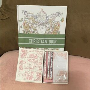 Dior Pink and Cream Stationery Set